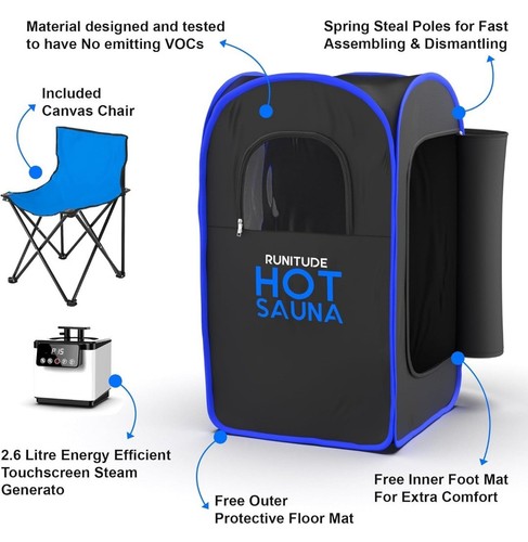 Runitude portable sauna steam - portable,